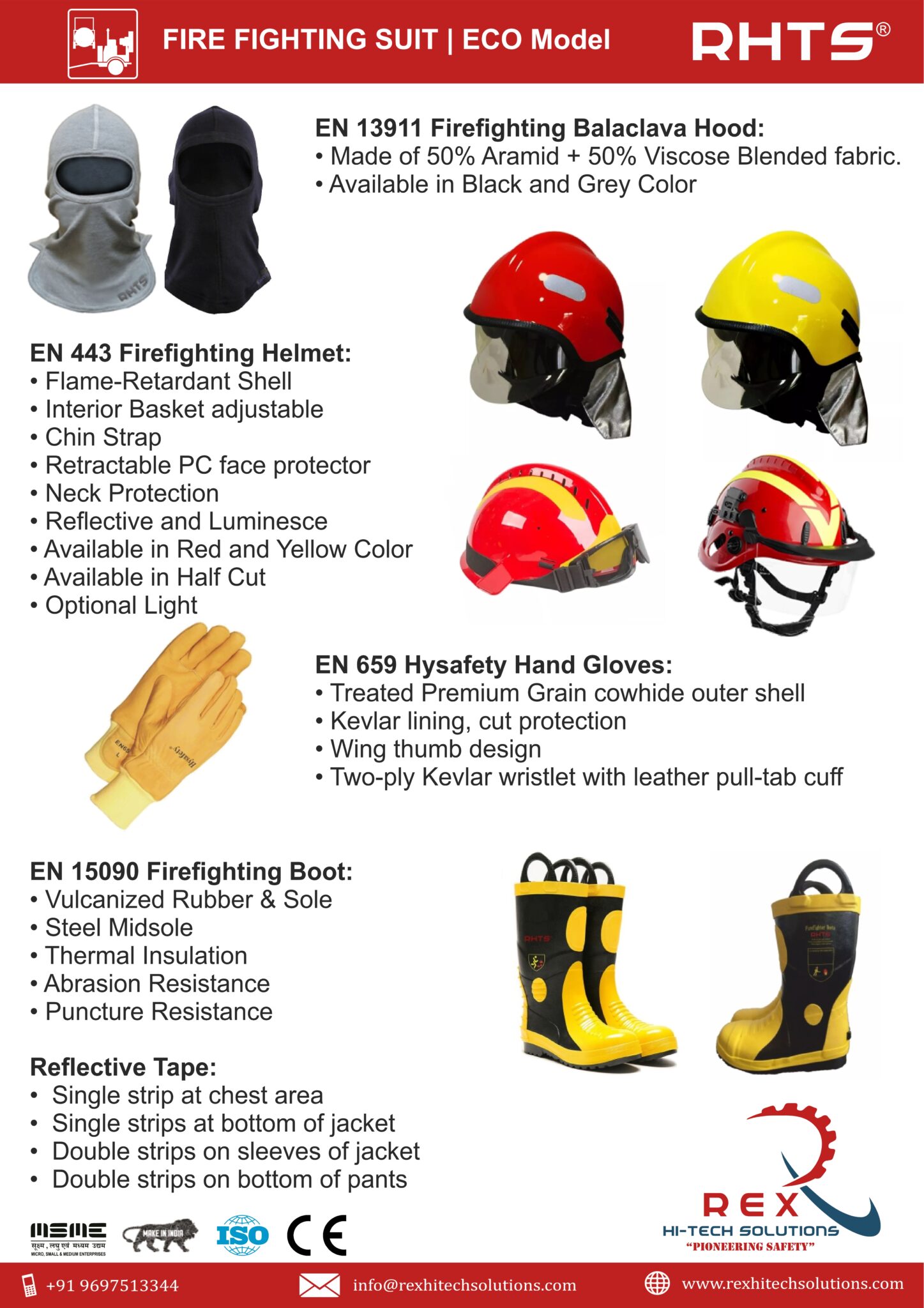 Fire Fighting Suit - ECO Model - Rex Hi-Tech Solutions